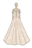 Load image into Gallery viewer, Sparkly Champagne Tulle Sweetheart Off the Shoulder Prom Dress