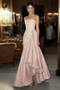 Load image into Gallery viewer, Sheath Pink Satin Strapless Gala Dress
