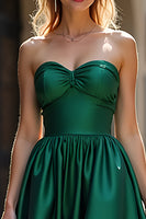 Load image into Gallery viewer, Elegant A Line Sweetheart Dark Green Long Prom Dress