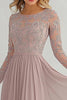 Load image into Gallery viewer, Elegant A Line Long Sleeve Mother of Bride Dress with Lace