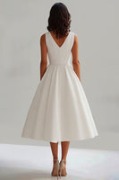 Load image into Gallery viewer, Matte Satin A Line Sleeveless Long Graduation Dress