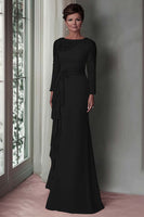 Load image into Gallery viewer, Blush Lace Sheath Mother Of The Bride Dress with Long Sleeves