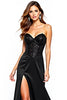 Load image into Gallery viewer, Sweetheart Corset Long Black Tie Dress With Slit