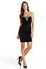Load image into Gallery viewer, Bodycon Strapless Knee Length Black Tie Dress