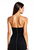 Load image into Gallery viewer, Bodycon Strapless Knee Length Black Tie Dress