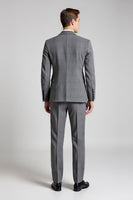 Load image into Gallery viewer, Classic Checked Grey Slim Fit 3 Piece Men&#39;s Suit