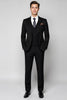 Load image into Gallery viewer, Classic Black Slim Fit 3 Piece Men&#39;s Suit