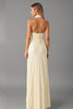 Load image into Gallery viewer, Daffodil V Neck Sheath Chiffon Formal Dress