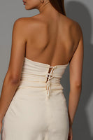 Load image into Gallery viewer, Ivory Halter Bodycon Short Evening Dress