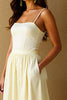 Load image into Gallery viewer, Light Yellow A-Line Long Evening Dress