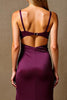 Load image into Gallery viewer, Elegant Mermaid Plum Maxi Evening Dress