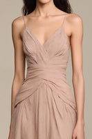 Load image into Gallery viewer, Apricot A-Line Maxi Long Formal Dress
