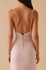 Load image into Gallery viewer, Light Pink Sheath Satin Long Evening Dress