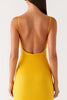 Load image into Gallery viewer, Sheath Yellow Satin Ankle Length Evening Dress