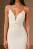 Load image into Gallery viewer, Mermaid Ivory Spaghetti Straps Evening Dress