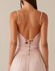 Load image into Gallery viewer, Pink Spaghetti Straps A Line Chiffon Evening Dress