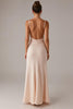Load image into Gallery viewer, Apricot Spaghetti Straps Formal Dress