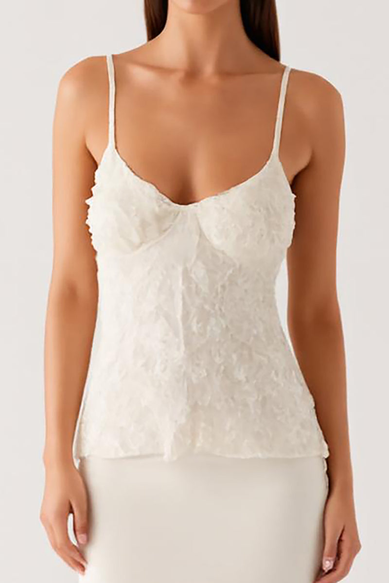 Load image into Gallery viewer, Ivory Sheath Spaghetti Straps Evening Dress