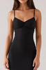 Load image into Gallery viewer, Sheath Spaghetti Straps Black Tie Dress