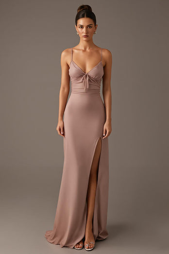 Sunset Spaghetti Straps Sheath Evening Dress