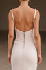 Load image into Gallery viewer, Ivory Spaghetti Straps A Line Formal Dress