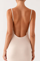 Load image into Gallery viewer, Apricot Spaghetti Straps Sheath Evening Dress
