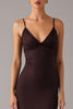 Load image into Gallery viewer, Brown Sheath Spaghetti Straps Formal Dress