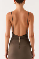 Load image into Gallery viewer, Sheath Grey Spaghetti Straps Formal Dress