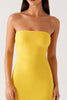 Load image into Gallery viewer, Strapless Yellow Chiffon Formal Dress