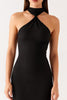 Load image into Gallery viewer, Halter Mermaid Black Tie Dress