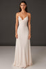 Load image into Gallery viewer, Ivory Sheath Spaghetti Straps Formal Dress
