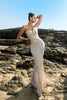 Load image into Gallery viewer, Shimmering Strapless Black Mermaid Evening Dress with Sequins