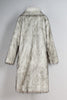 Load image into Gallery viewer, White Grey Thicken Lapel Puffy Mid-Long Faux Fur Coat