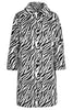 Load image into Gallery viewer, White Zebras Thicken Lapel Mid-Long Warm Faux Fur Coat