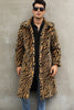 Load image into Gallery viewer, White Zebras Thicken Lapel Mid-Long Warm Faux Fur Coat