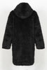 Load image into Gallery viewer, White Grey Thicken Hooded Puffy Mid-Long Faux Fur Coat
