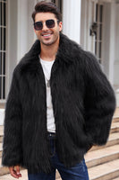 Load image into Gallery viewer, Camel Thicken Lapel Short Faux Fur Coat