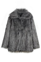 Load image into Gallery viewer, Camel Thicken Lapel Short Faux Fur Coat