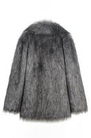 Load image into Gallery viewer, Camel Thicken Lapel Short Faux Fur Coat