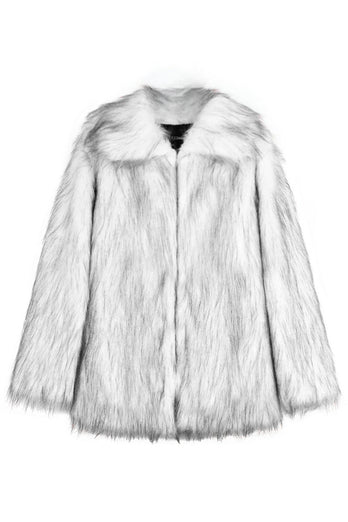 Camel Thicken Lapel Short Faux Fur Coat