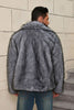 Load image into Gallery viewer, Grey Lapel Short Faux Fur Luxury Puffy Overcoat
