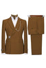 Load image into Gallery viewer, Navy Notched Lapel 2 Pieces Slim Fit Men&#39;s Formal Suits