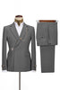 Load image into Gallery viewer, Navy Notched Lapel 2 Pieces Slim Fit Men&#39;s Formal Suits