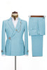 Load image into Gallery viewer, Navy Notched Lapel 2 Pieces Slim Fit Men&#39;s Formal Suits