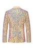 Load image into Gallery viewer, Sparkly Golden Sequin Notched lapel 2 Pieces Men&#39;s Prom Suits
