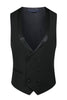 Load image into Gallery viewer, Navy Beaded Shawl Lapel Single Breasted 3 Pieces Prom Suits