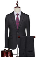 Load image into Gallery viewer, Coffee Notched Lapel 2 Pieces Beaded Men&#39;s Formal Suits