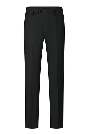 Stand Collar Jacquard Black 3 Pieces Prom Suits