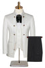 Load image into Gallery viewer, Stand Collar Jacquard Black 3 Pieces Prom Suits