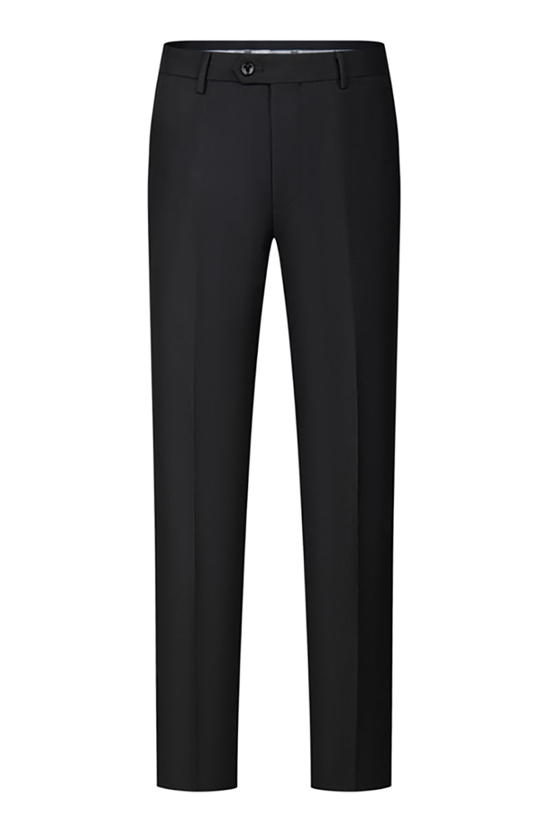 Load image into Gallery viewer, Black Peaked Lapel Beaded 3 Pieces Wedding Suits